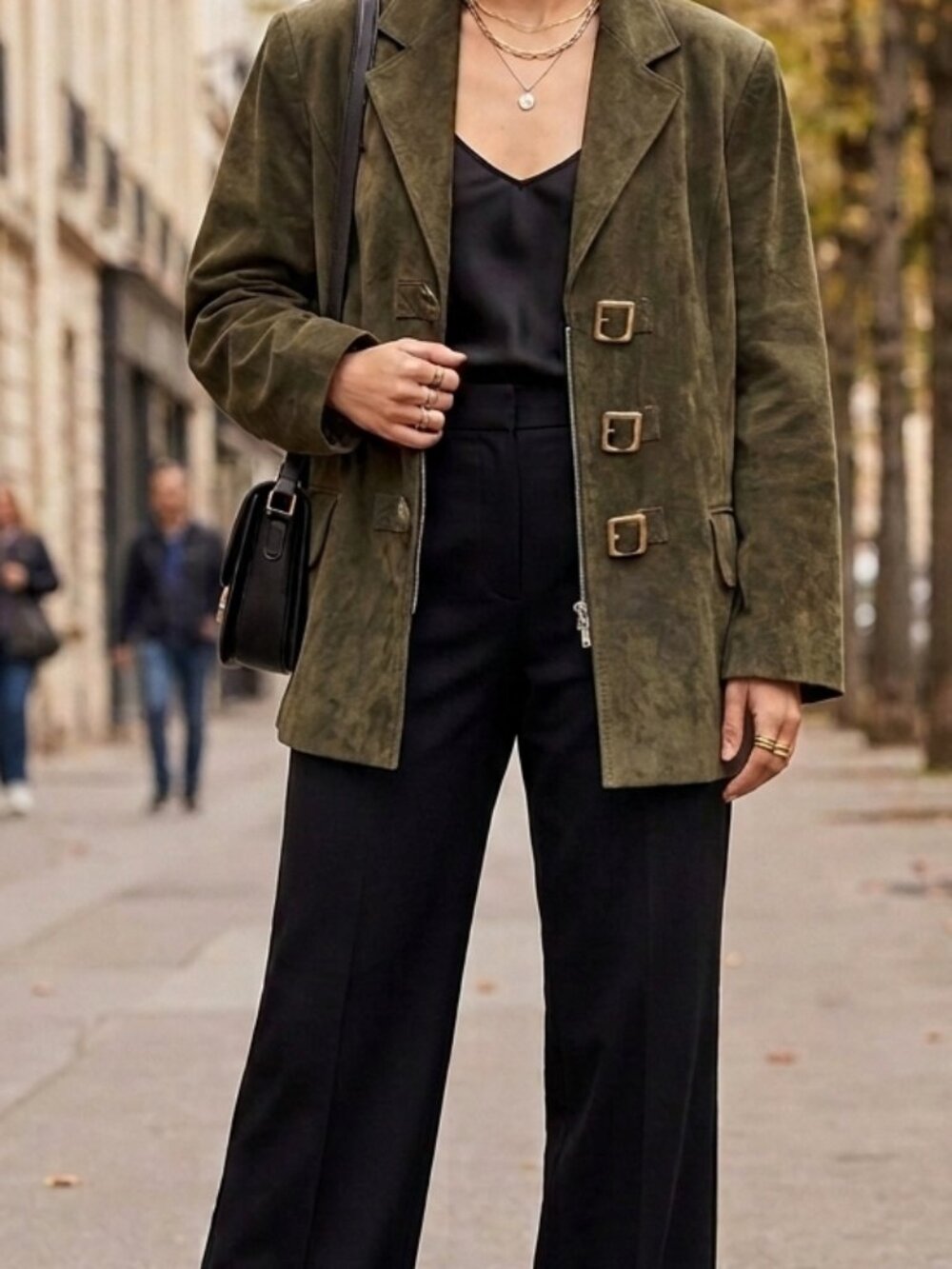 Danier Leather Moss Green Leather Jacket